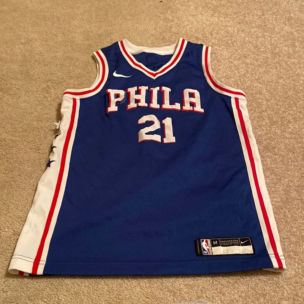 NBA kids jersey. Some letters peeling